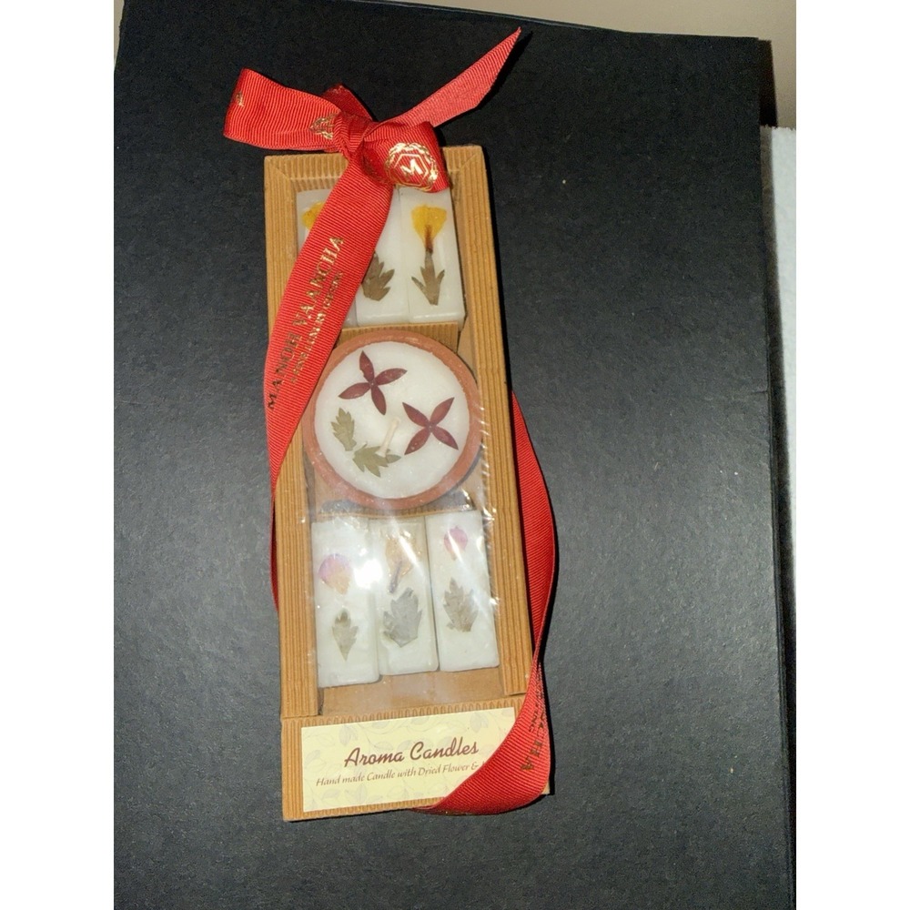 Manoh Vaancha Handmade Aroma Candles Set Flowers & Leaves Theme 7 Candles